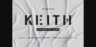 Keith Font Poster 1