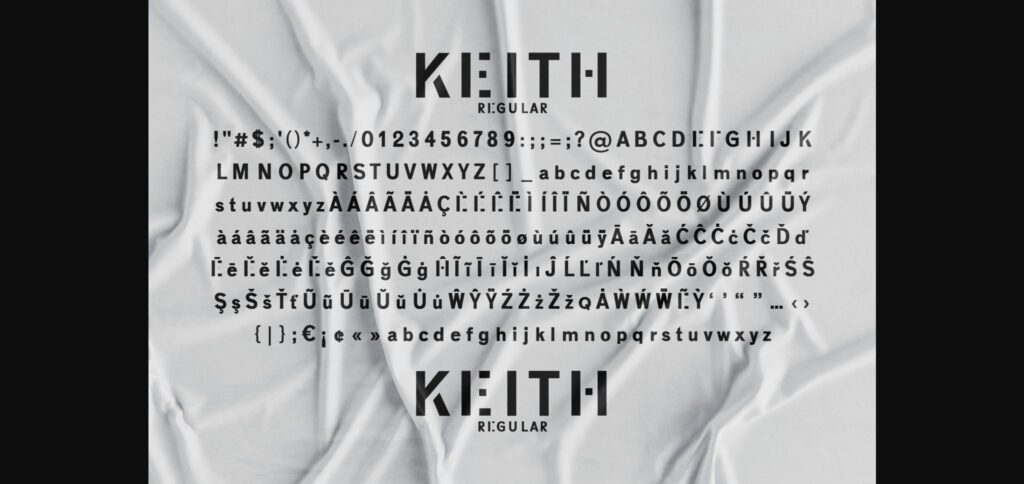 Keith Font Poster 9