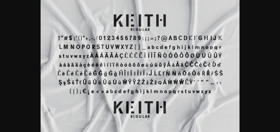 Keith Font Poster 9