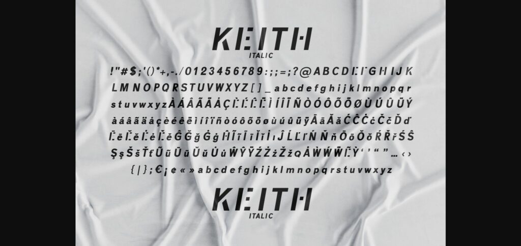 Keith Font Poster 10