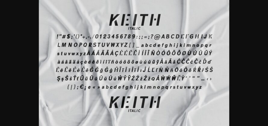 Keith Font Poster 10