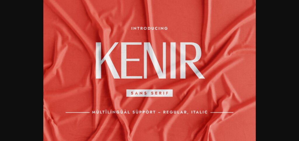 Kenir Font Poster 3