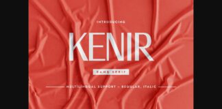 Kenir Font Poster 1