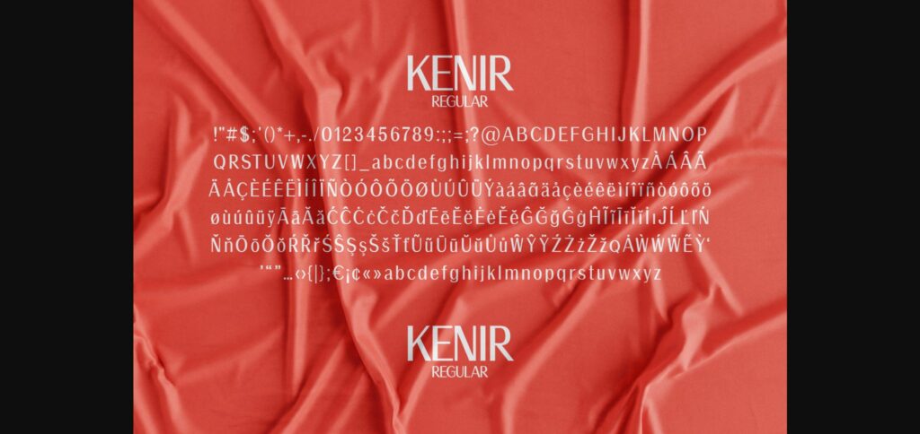 Kenir Font Poster 8