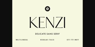 Kenzi Font Poster 1