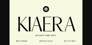 Kiaera Font Poster 1