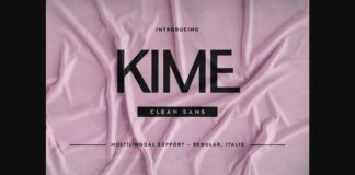 Kime Font Poster 1