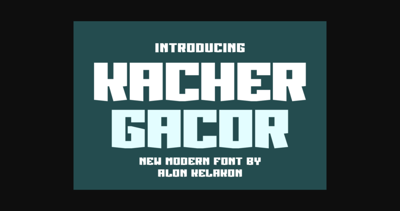 Kacher Gacor Font Poster 3