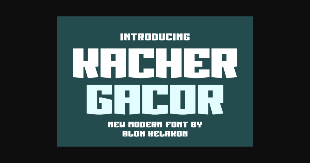 Kacher Gacor Font Poster 1