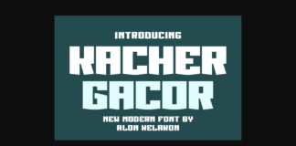 Kacher Gacor Font Poster 1