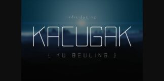 Kacugak Font Poster 1