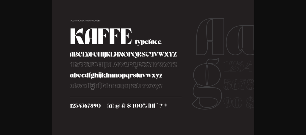 Kaffe Font Poster 11