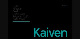 Kaiven Font Poster 1