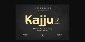 Kajju Font Poster 1