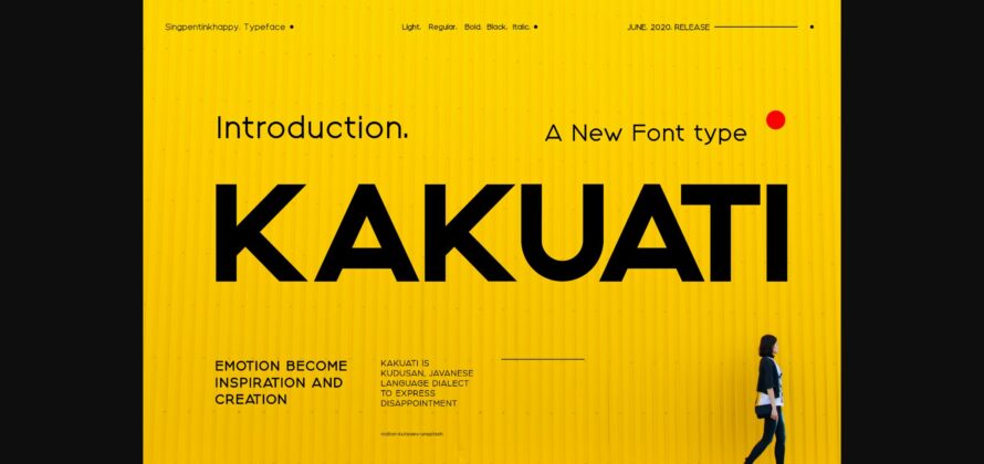 Kakuati Font Poster 3