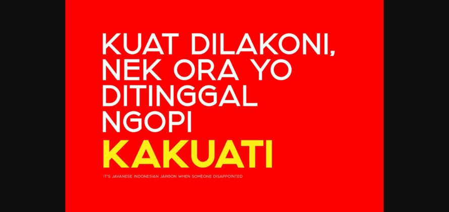 Kakuati Font Poster 10