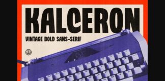 Kalceron Font Poster 1