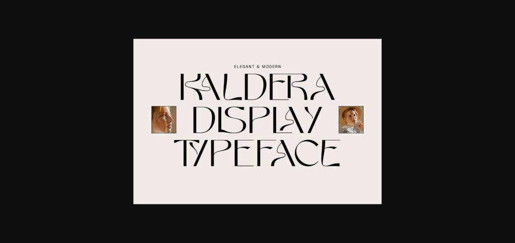 Kaldera Font Poster 3