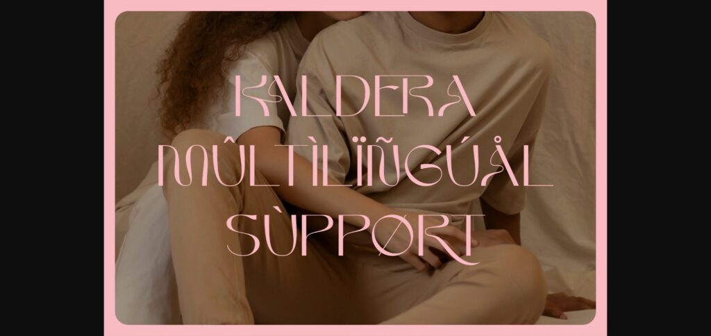 Kaldera Font Poster 10