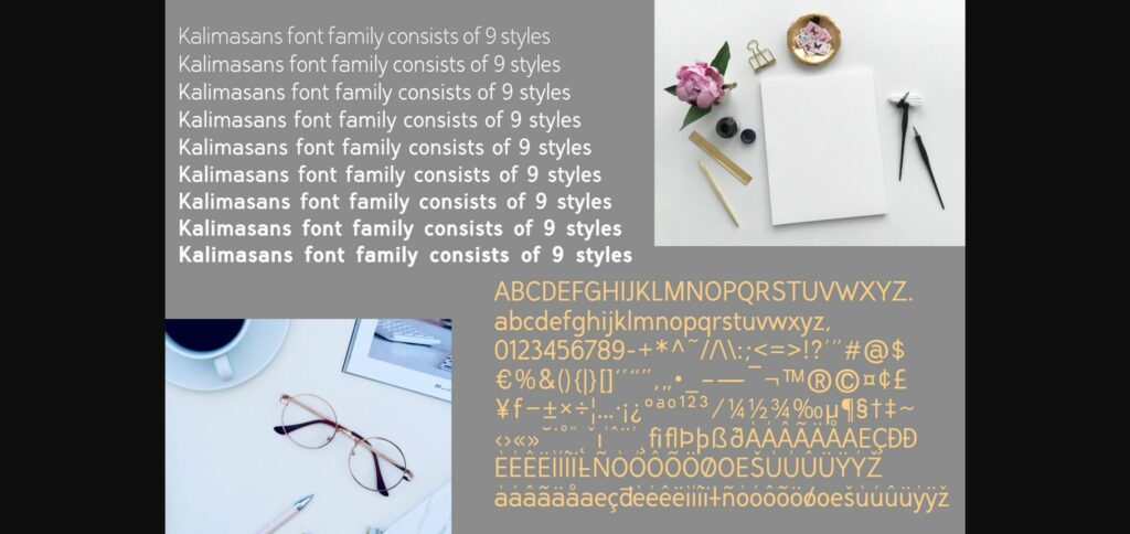 Kalimasans Font Poster 7