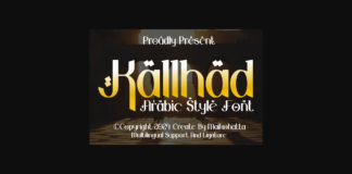 Kallhad Font Poster 1