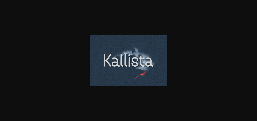 Kallista Font Poster 1