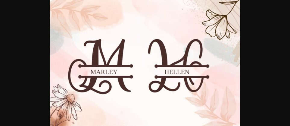 Kaluna Monogram Font Poster 4