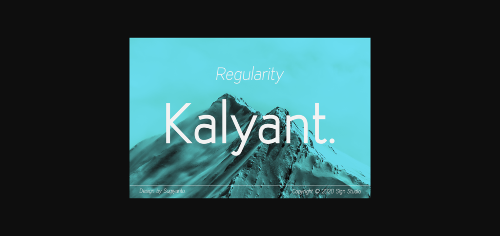 Kalyant Font Poster 3