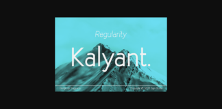 Kalyant Font Poster 1