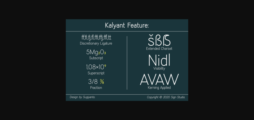 Kalyant Font Poster 5