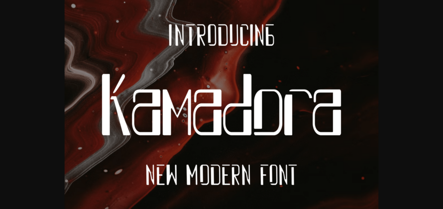 Kamadora Font Poster 3