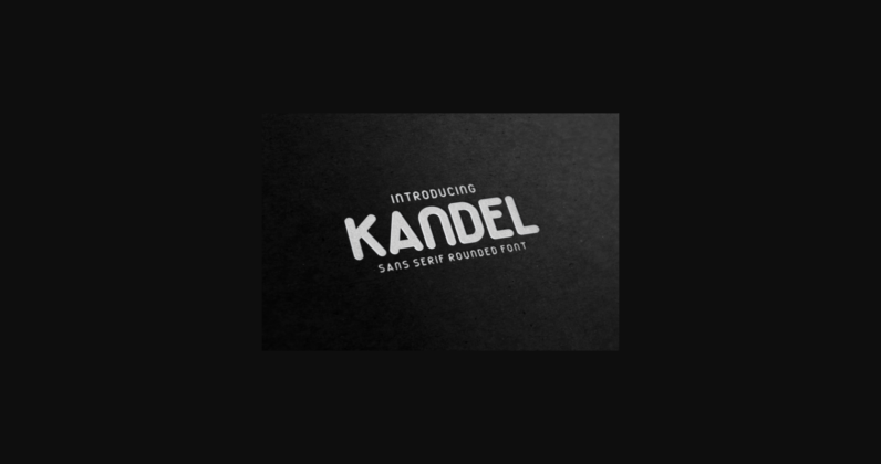 Kandel Font Poster 3