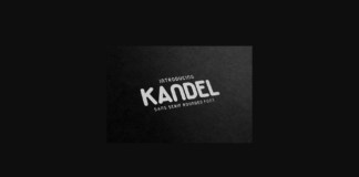 Kandel Font Poster 1