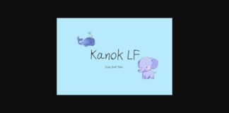 Kanok Lf Font Poster 1