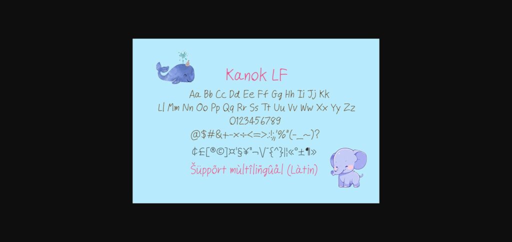 Kanok Lf Font Poster 4