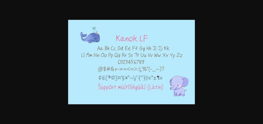 Kanok Lf Font Poster 4