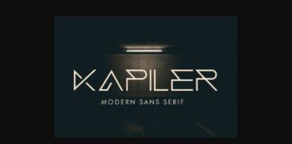 Kapiler Font Poster 1