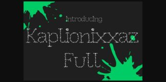 Kaplionixxaz Full Font Poster 1