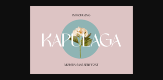 Kapulaga Font Poster 1