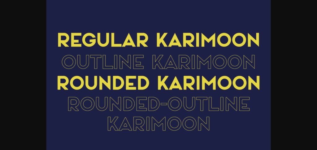 Karimoon Font Poster 8