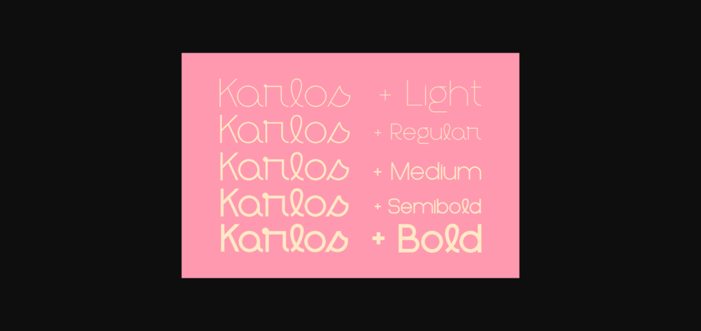 Karlos Font Poster 9