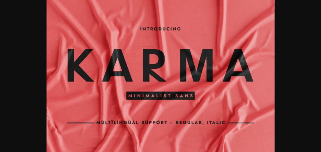 Karma Font Poster 1