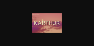 Karthur Font Poster 1