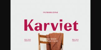 Karviet Font Poster 1