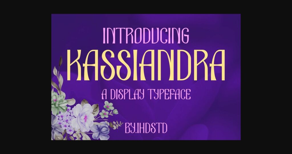 Kassiandra Font Poster 1