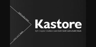 Kastore Font Poster 1