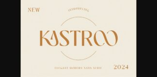 Kastroo Font Poster 1