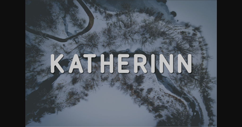 Katherinn Font Poster 1