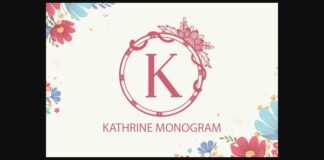 Kathrine Monogram Font Poster 1