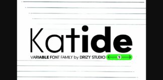 Katide Font Poster 1